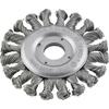 Wheel brush stainless right/left knotted 125x0.35mm